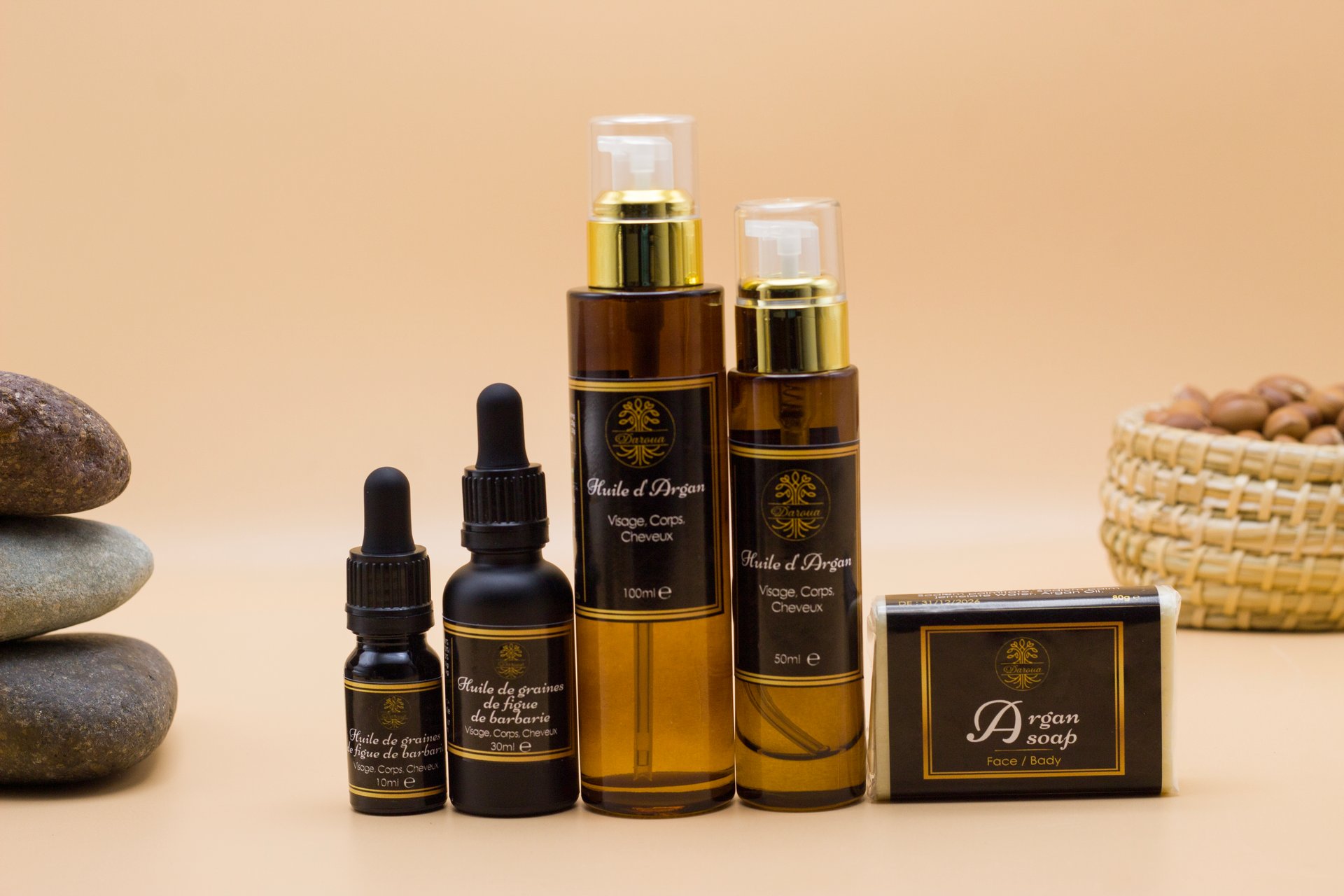 Rituel 5 : Après soleil réparateur Huile d'argan + Huile de graine de figue de Barbarie, Après exposition